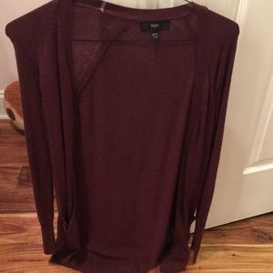 Maroon cardigan